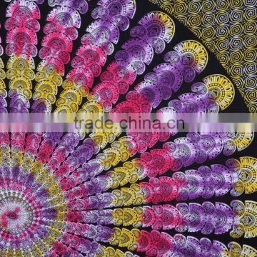 Indian Tapestry Cotton Multicolored Mandala Vintage Wall Hanging Tapestries Throw Bedsheet photo-4