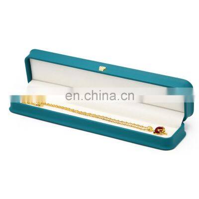 Custom Luxury Chain Necklace Long Diamond Jewelry Gift For Leather Box Packaging Jewelry Travel Box