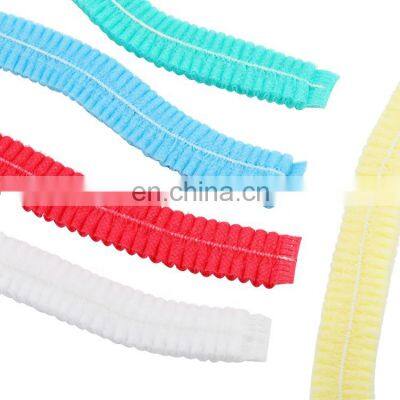 Hot selling disposable non woven strip clip cap bouffant head