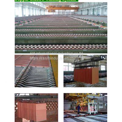 Copper Ore / Copper Scrap Full Process Line Copper Cathode Production