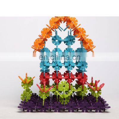 Educational Toy Kids Building Blocks Construction Toy Snowflake Building Blocks photo-5