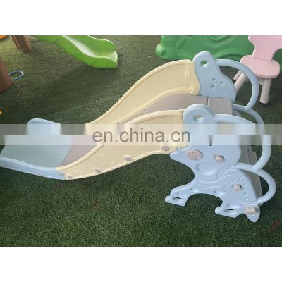 indoor plastic mini baby slide foldable slide with basketball hoop plastic slide