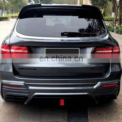 Runde PP Material WALD Style Bodykit Front Rear Bumper Upgrade GLC 43 63AMG For Mercedes-Benz X253 GLC200 GLC260 GLC300 Bodykit photo-4