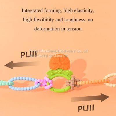 Baby Teether Colorful Annular Chain Holder Straps by Weiqi photo-5