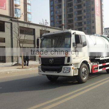 FOTON Auman 4x2 sewage suction truck capacity 10m3 with good price for sale 008615826750255 (Whatsapp)