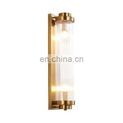 Nordic Light luxury Wall lamp E14 Crystal pillars Rotated Slim waist corridor Lights E14 For sitting room background Wall Lights