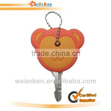 soft pvc 3D round keychain
