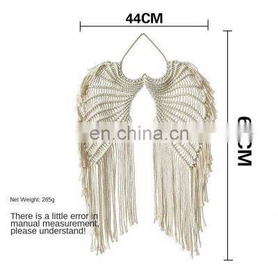 Factory Price Eagle For Roof Wall Hanging Led Light Macrame And Woven Angel Wings Hanging Decor For Room