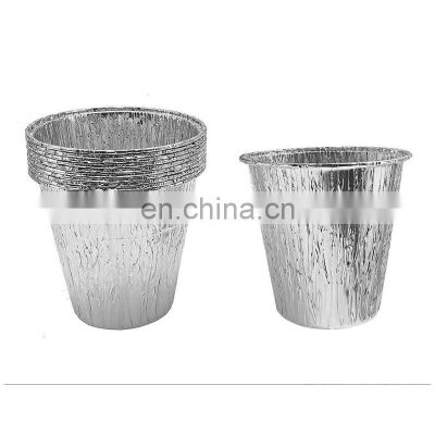 Grill Grease Bucket Liner Disposable Drip Bucket Liner Round Square Food Container Aluminum Foil Container