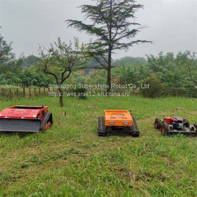 remote control mower on tracks, China slope mower cost price, remote brush cutter for sale