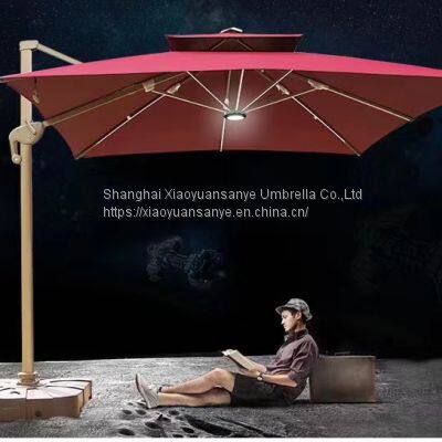 Outdoor Roman Umbrella, Courtyard Umbrella, 10*10 Square Umbrella Big Aluminum Frame photo-5