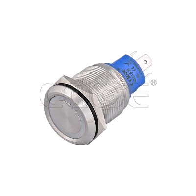 ip65 22mm ss ring illumination head 1no1nc 6v 5 pin push button switch momentary