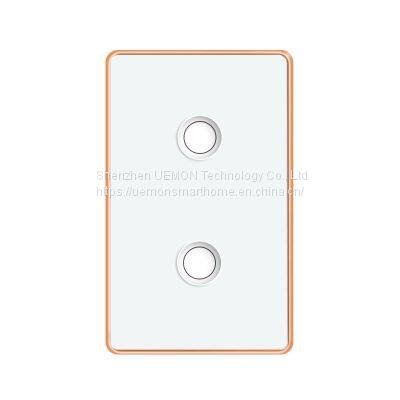 New Arrival Curved Glass Touch Panel Switch ZigBee Aluminum Frame Tuya Smart Home Light Wall Switch photo-3