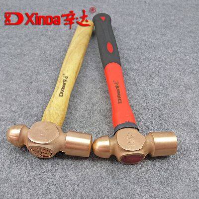 Xinda Non Sparking Ball Pein Hammers Copper Alloy and Explosion Proof Hand Tools Factory photo-3