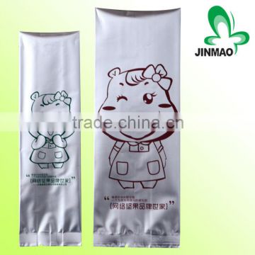 Laminated aluminum material nut packaging gusset bag