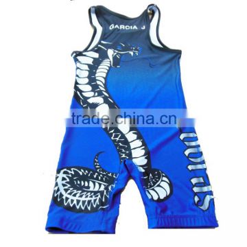 custom sublimated kids wrestling singlets