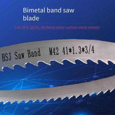 Double Metal Band Saw Blades From Wuhan, Hubei, Sized 4650*41, for Band Sawing Machines, Used for Cutting Iron, Manufacturer