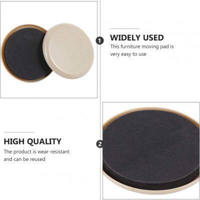 Furniture Sliders, 3.5inch Furniture Sliders Pads for Hardwood Floors, Reusable Round Glides Glider, Heavy Duty Furniture Movers Sliders photo-3