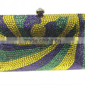 delicate diamonte evening bags/hand-glued crystal clutch bag for you