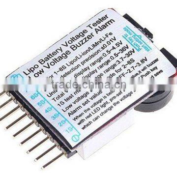 Low Voltage Lipo/Li-ion/Fe Battery Voltage 2IN1 Tester Buzzer Alarm 1-8S photo-4