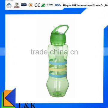 800ml plastic drinking bottle with tube/ plastic water bottle with straw