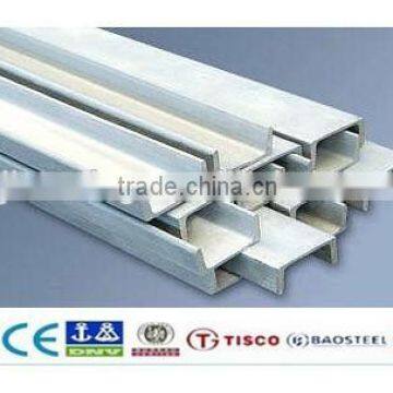 Favorable price EN 1.4845 stainless steel channel steel