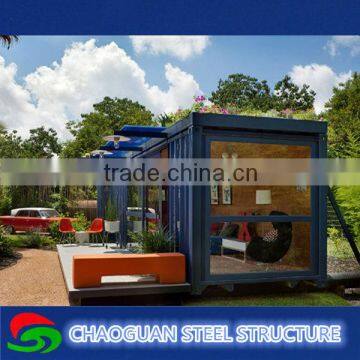 Stable steel structure modular shipping container house