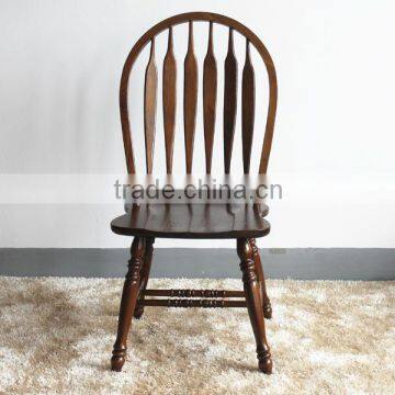 RCH-5006 Antique Furniture Rustic Wood Armrest Dining Chair