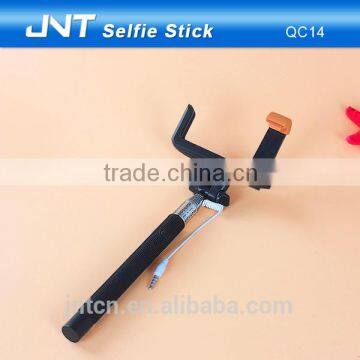 Wired tripod, wired smartphone selfie stick QC14,OEM offered