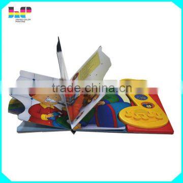 best price full coloring children cardboard book printing