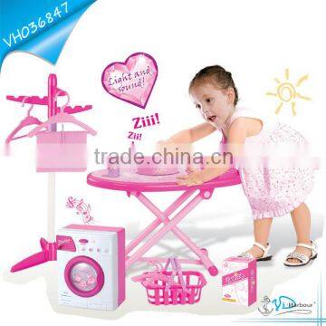 Family Housework Electric iron Play Set Toys With Light And Sound