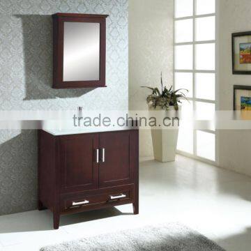 Solid Wood Bathroom Furniture With Mirror Cabinet AM024