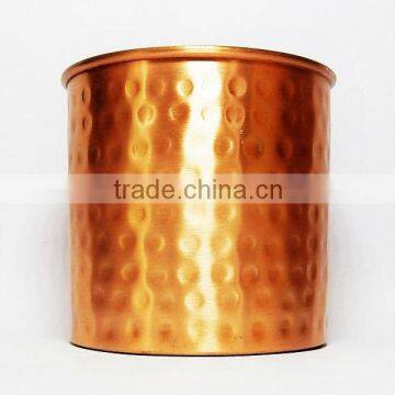 Wide Votive Holder Hammered Matte