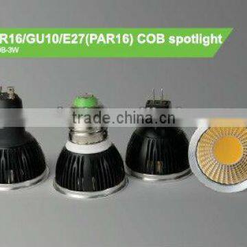 3w MR16/GU10/E27(par16) COB LED spotlight