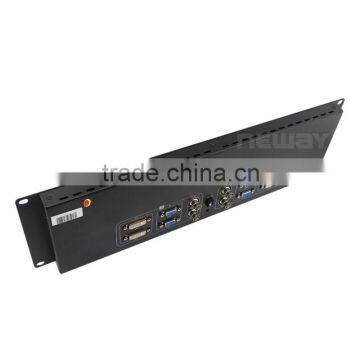 Live Scene Dual 7'' Dual Touch Monitor Display VGA DVI LCD Rack Mount photo-5