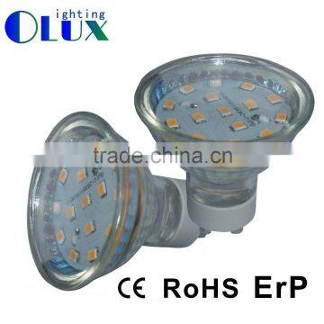 Zhejiang Manufacturer GU10 led spotlight Glass housing lamp GU10 LED 3W 120degree LED lighting GU10 Bulb