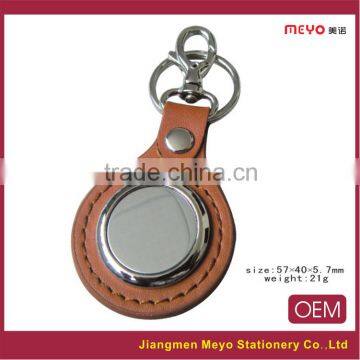 Custom Leather Metal Key Ring, Wholesale Custom Leather Metal Keyring photo-4