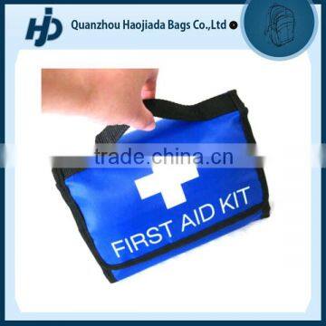 Blue and red color first aid kit bag