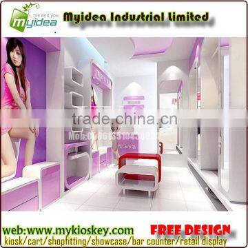 Clothing store display furniture of clothing store fixtures and clothing store display racks