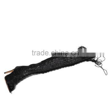 Catwalk Night Club Wear Gladiator Over the Knee Thigh High Boots Woman Runway Lace up Peep Toe Botas photo-3