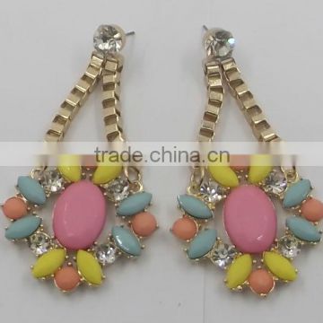 colorful earring stud epoxy acrylic earring stud links earring stud beautiful earring