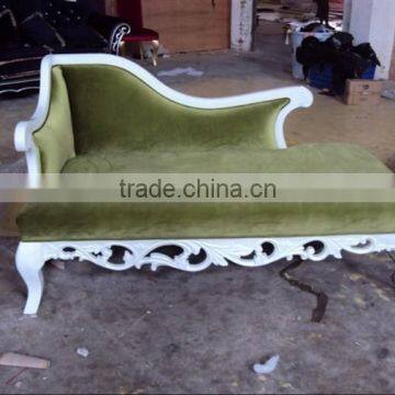 new european style wooden fabric chaise longue XY2883