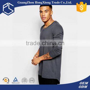 hot sale china wholesale factory custom long line long tail t shirt