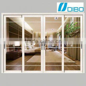 Modern design Double Glass electrophoresis slide door for apartment