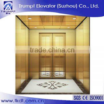 Hydraulic Lift With Titanium Gold Stainless Steel Cabin