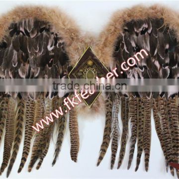 Natural Craft Brown Feather Wings Pheasant Feather Angel Wings For Feather Angel Wings Wholesale