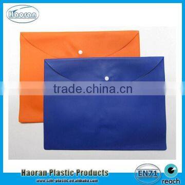 Hot Selling PVC Plastic Envelope Folder, Plastic Car Documet Folder
