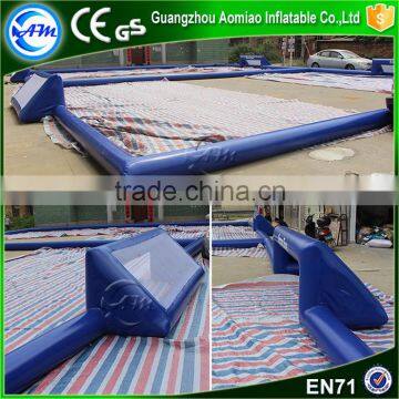 New desige blue double inflatable sport arena,inflatable football field for sale                        
                                                                                Supplier's Choice