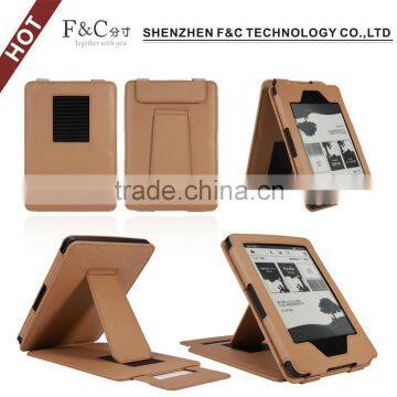For Amazon kindle touch 2014 e-book leather case with stand function