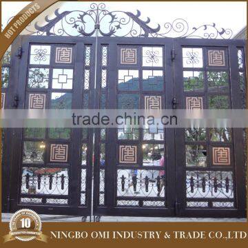 2015 years New iron main gate wrought garden flower design